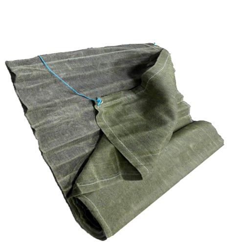 Double Stitched Jute Tarmac Cover – Heat Retaining Ground Sheet with Eyelets for Construction and Industrial Use